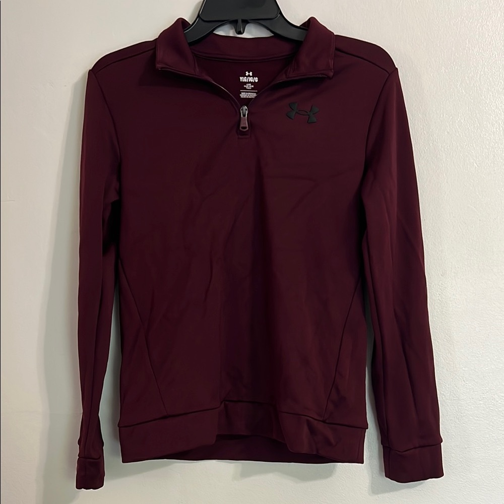 Under Armour Maroon Quarter-Zip Top